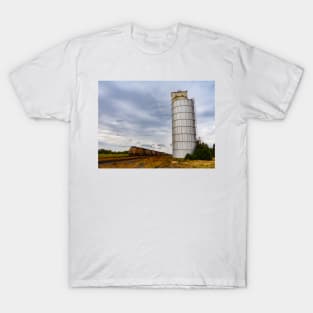 Train and Silo on the Great Plains T-Shirt